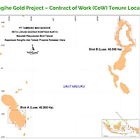 Sangihe Gold Project – Contract of Work (CoW) Tenure Location