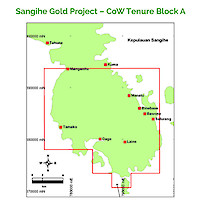 Sangihe Gold Project – CoW Tenure Block A